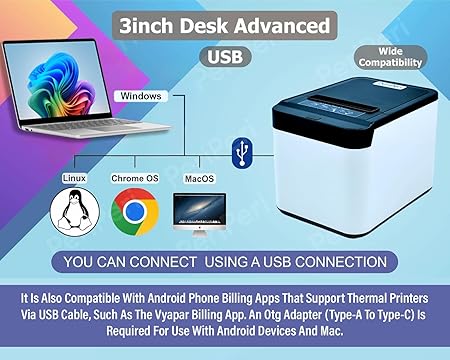 Thermal Printer Inkless PeriPeri 3inch 80mm